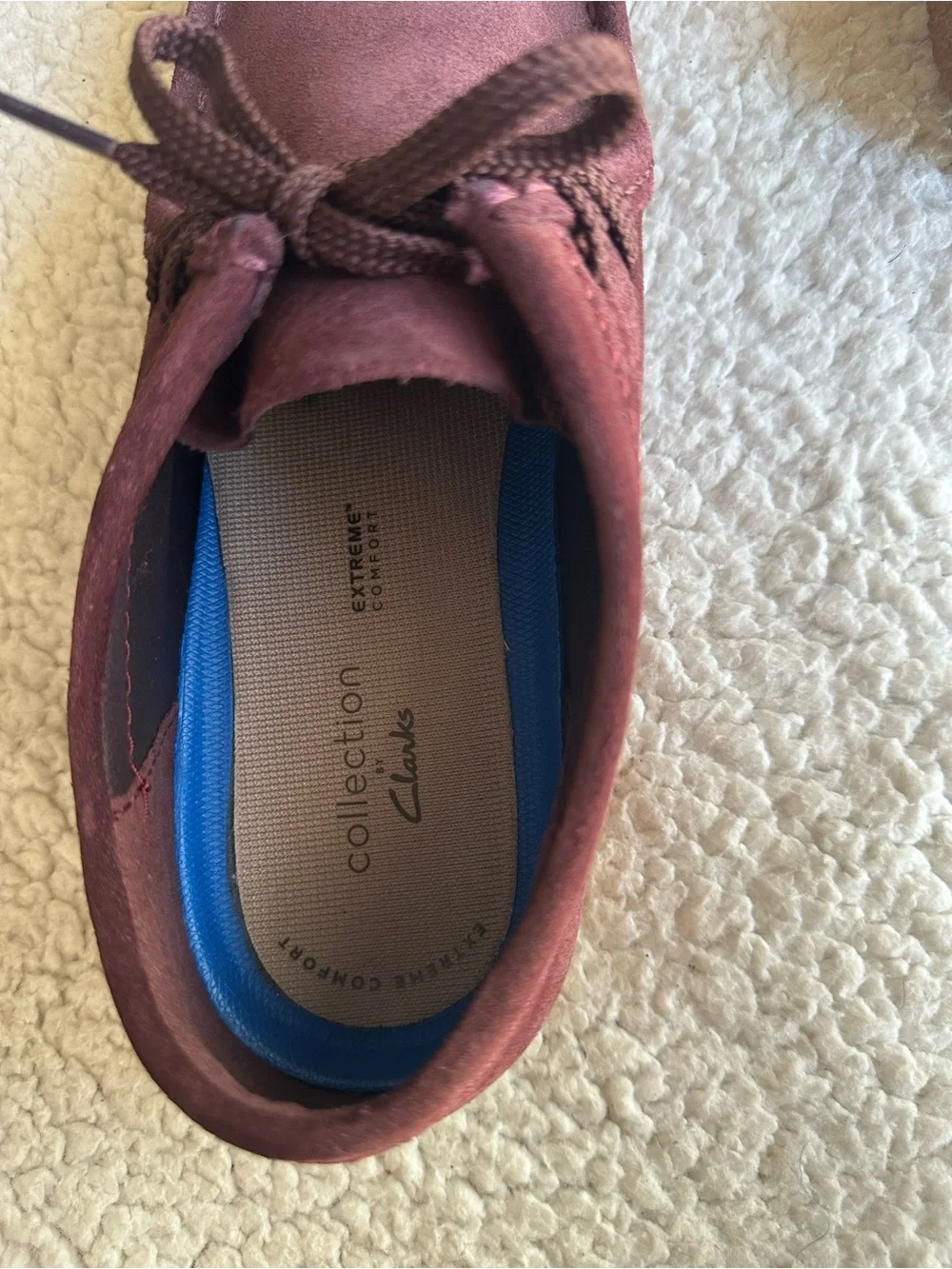 Clarks Originals Men's Wallabee Burgundy Suede Moccasins Loafers Size 12M